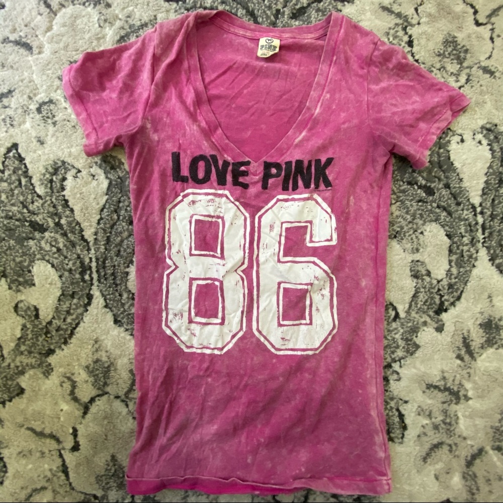 VS Pink & White Tie Dye Tee